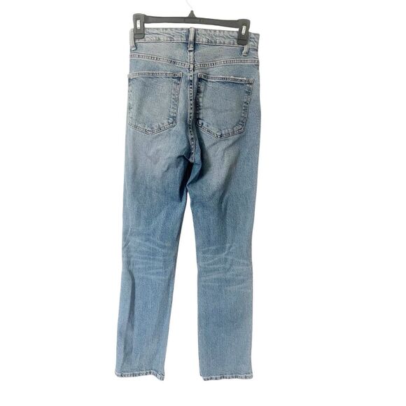 Zara Light Wash Straight Leg Jeans Size 2 - Picture 3 of 4